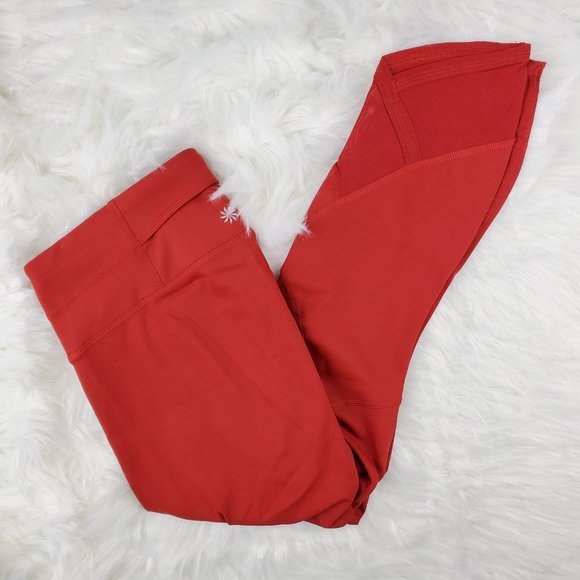 NWOT Athleta Red Aura Sonar Capri Leggings - Picture 6 of 6
